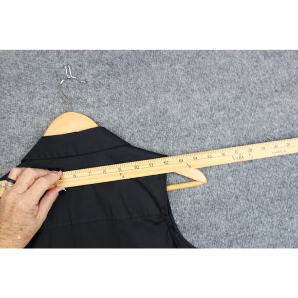 Theory Shirt Dress Women's Size 4 Black Sleeveless Button - Picture 11 of 16